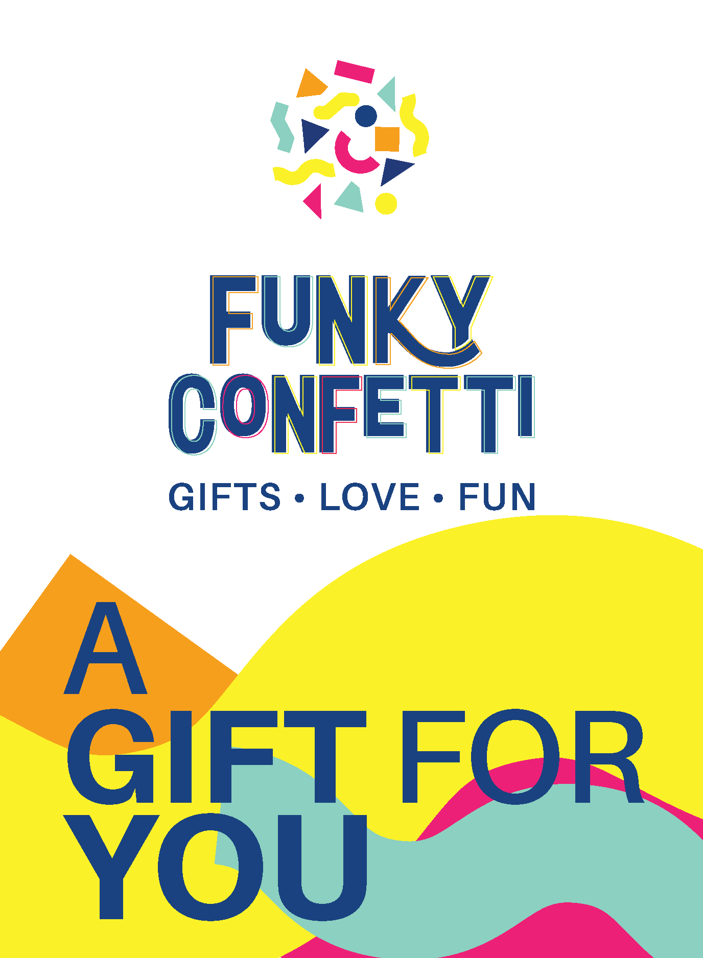 Funky Confetti Gift Card - Perfect for any occasion, delivered by email with no expiration